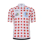 BONAVELO Cyklistický dres s krátkym rukávom - TOUR DE FRANCE 2025 - červená/biela BONAVELO Cyklistický dres s krátkym rukávom - TOUR DE FRANCE 2025 - červená/biela