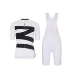 RIVANELLE Cyklistický krátky dres a krátke nohavice - MISSVELOAIRE - biela/čierna RIVANELLE Cyklistický krátky dres a krátke nohavice - MISSVELOAIRE - biela/čierna