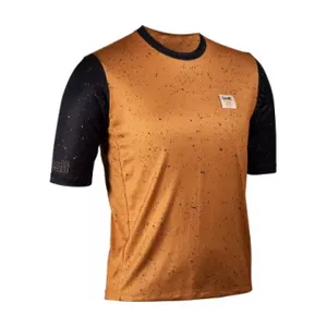 LEATT Cyklistický dres s krátkym rukávom - MTB ENDURO 3.0 W - hnedá LEATT Cyklistický dres s krátkym rukávom - MTB ENDURO 3.0 W - hnedá