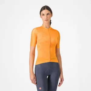 CASTELLI Cyklistický dres s krátkym rukávom - FANTASIA - oranžová CASTELLI Cyklistický dres s krátkym rukávom - FANTASIA - oranžová