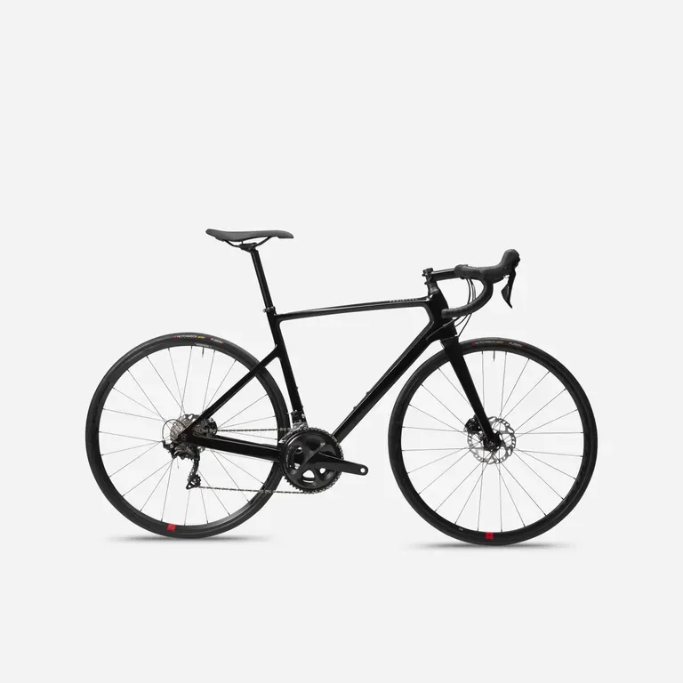 Cestný bicykel - Cestný bicykel EDR CF Disque 105 čierny Cestný bicykel - Cestný bicykel EDR CF Disque 105 čierny