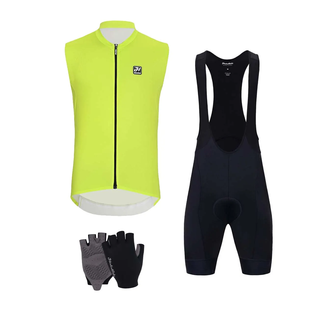 HOLOKOLO Cyklistický mega set - AIRFLOW - čierna/žltá HOLOKOLO Cyklistický mega set - AIRFLOW - čierna/žltá