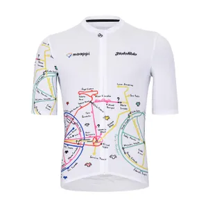 HOLOKOLO Cyklistický dres s krátkym rukávom - MAAPPI ELITE - viacfarebná/biela HOLOKOLO Cyklistický dres s krátkym rukávom - MAAPPI ELITE - viacfarebná/biela