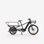 Nákladný bicykel - Náhradný elektrobicykel R500E Longtail so zadným nosičom čierny Nákladný bicykel - Náhradný elektrobicykel R500E Longtail so zadným nosičom čierny