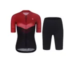 RIVANELLE Cyklistický krátky dres a krátke nohavice - ARROW II - čierna/červená RIVANELLE Cyklistický krátky dres a krátke nohavice - ARROW II - čierna/červená