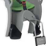 Šport a outdoor | Cyklistika | Cyklodoplnky | Detské sedačky - HAMAX Cyklosedačka s uzamykateľným zámkom Kiss grey/green Šport a outdoor | Cyklistika | Cyklodoplnky | Detské sedačky - HAMAX Cyklosedačka s uzamykateľným zámkom Kiss grey/green