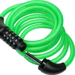 Šport a outdoor | Cyklistika | Cyklodoplnky | Zámky - Richter Czech RL.567.8x1800.ZEL oceľový kódový lankový zámok, 8 × 1800 mm Šport a outdoor | Cyklistika | Cyklodoplnky | Zámky - Richter Czech RL.567.8x1800.ZEL oceľový kódový lankový zámok, 8 × 1800 mm