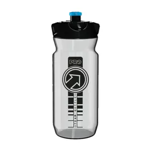 PRO Cyklistická fľaša na vodu - PRO TEAM 600ml - transparentná PRO Cyklistická fľaša na vodu - PRO TEAM 600ml - transparentná