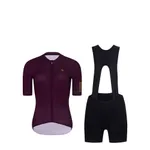 RIVANELLE Cyklistický krátky dres a krátke nohavice - VICTORIOUS GOLD LADY - čierna/bordová RIVANELLE Cyklistický krátky dres a krátke nohavice - VICTORIOUS GOLD LADY - čierna/bordová