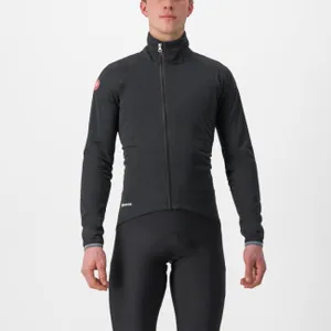 CASTELLI Cyklistická zateplená bunda - GAVIA LITE - čierna CASTELLI Cyklistická zateplená bunda - GAVIA LITE - čierna
