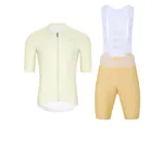 HOLOKOLO Cyklistický krátky dres a krátke nohavice - ELEVATE - béžová/ivory HOLOKOLO Cyklistický krátky dres a krátke nohavice - ELEVATE - béžová/ivory