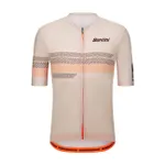 SANTINI Cyklistický dres s krátkym rukávom - IDEA - béžová SANTINI Cyklistický dres s krátkym rukávom - IDEA - béžová