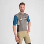 SPORTFUL Cyklistický dres s krátkym rukávom - SUPERGIARA LOGO - modrá/šedá SPORTFUL Cyklistický dres s krátkym rukávom - SUPERGIARA LOGO - modrá/šedá