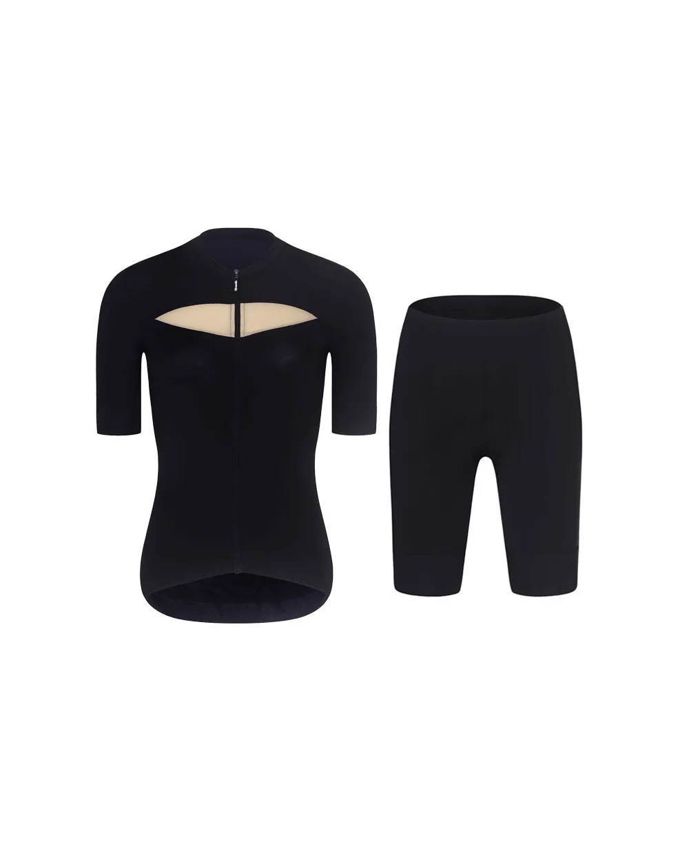 RIVANELLE Cyklistický krátky dres a krátke nohavice - GLAMOR - čierna RIVANELLE Cyklistický krátky dres a krátke nohavice - GLAMOR - čierna