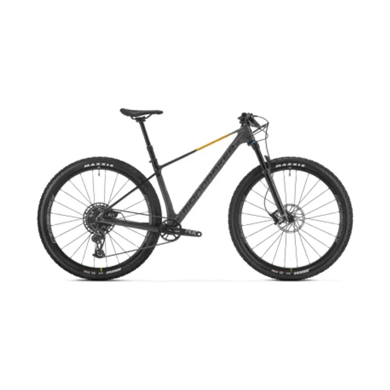 Horský bicykel MONDRAKER Chrono Carbon DC R, nimbus grey black dense yellow Horský bicykel MONDRAKER Chrono Carbon DC R, nimbus grey black dense yellow