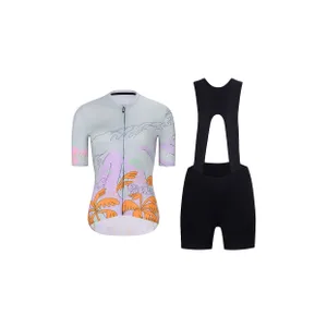 RIVANELLE Cyklistický krátky dres a krátke nohavice - SPIRIT - viacfarebná/čierna/šedá RIVANELLE Cyklistický krátky dres a krátke nohavice - SPIRIT - viacfarebná/čierna/šedá