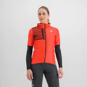 SPORTFUL Cyklistická zateplená bunda - SUPERGIARA PUFFY - červená SPORTFUL Cyklistická zateplená bunda - SUPERGIARA PUFFY - červená