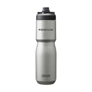 CAMELBAK Cyklistická fľaša na vodu - PODIUM 0,65l - strieborná CAMELBAK Cyklistická fľaša na vodu - PODIUM 0,65l - strieborná