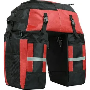 Šport a outdoor | Cyklistika | Cyklodoplnky | Tašky - Rhinowalk taška 3 v 1 na zadný nosič E20665BR 75L červená Šport a outdoor | Cyklistika | Cyklodoplnky | Tašky - Rhinowalk taška 3 v 1 na zadný nosič E20665BR 75L červená