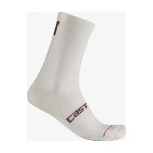 CASTELLI Cyklistické ponožky klasické - COMO 15 W - biela CASTELLI Cyklistické ponožky klasické - COMO 15 W - biela