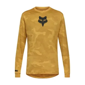 FOX Cyklistický dres s dlhým rukávom letný - RENGER TRUDRI LS - žltá FOX Cyklistický dres s dlhým rukávom letný - RENGER TRUDRI LS - žltá