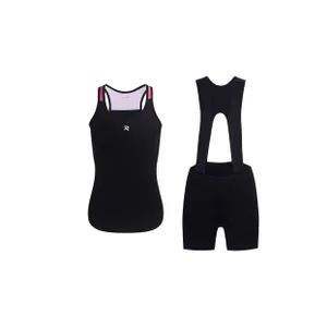 HOLOKOLO Cyklistický krátky dres a krátke nohavice - SPARK ELITE - čierna/ružová HOLOKOLO Cyklistický krátky dres a krátke nohavice - SPARK ELITE - čierna/ružová