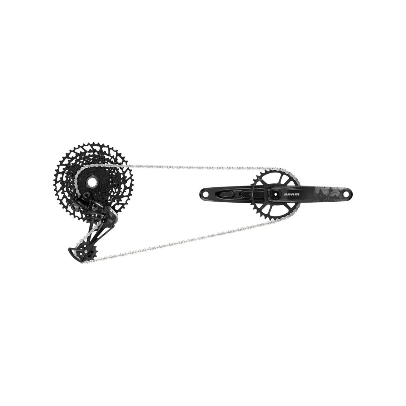 SRAM sada s prevodníkom - NX EAGLE DUB 175 - čierna SRAM sada s prevodníkom - NX EAGLE DUB 175 - čierna