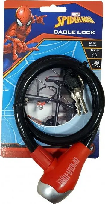 Šport a outdoor | Cyklistika | Cyklodoplnky | Zámky - Disney Zámok na bicykel Spiderman, lankový Šport a outdoor | Cyklistika | Cyklodoplnky | Zámky - Disney Zámok na bicykel Spiderman, lankový