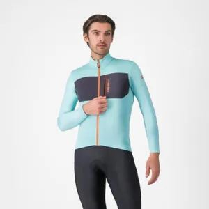 CASTELLI Cyklistický dres s dlhým rukávom zimný - UNLIMITED TRAIL 2 - svetlo modrá CASTELLI Cyklistický dres s dlhým rukávom zimný - UNLIMITED TRAIL 2 - svetlo modrá
