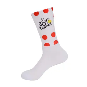 BONAVELO Cyklistické ponožky klasické - TOUR DE FRANCE 2026 - biela/červená BONAVELO Cyklistické ponožky klasické - TOUR DE FRANCE 2026 - biela/červená