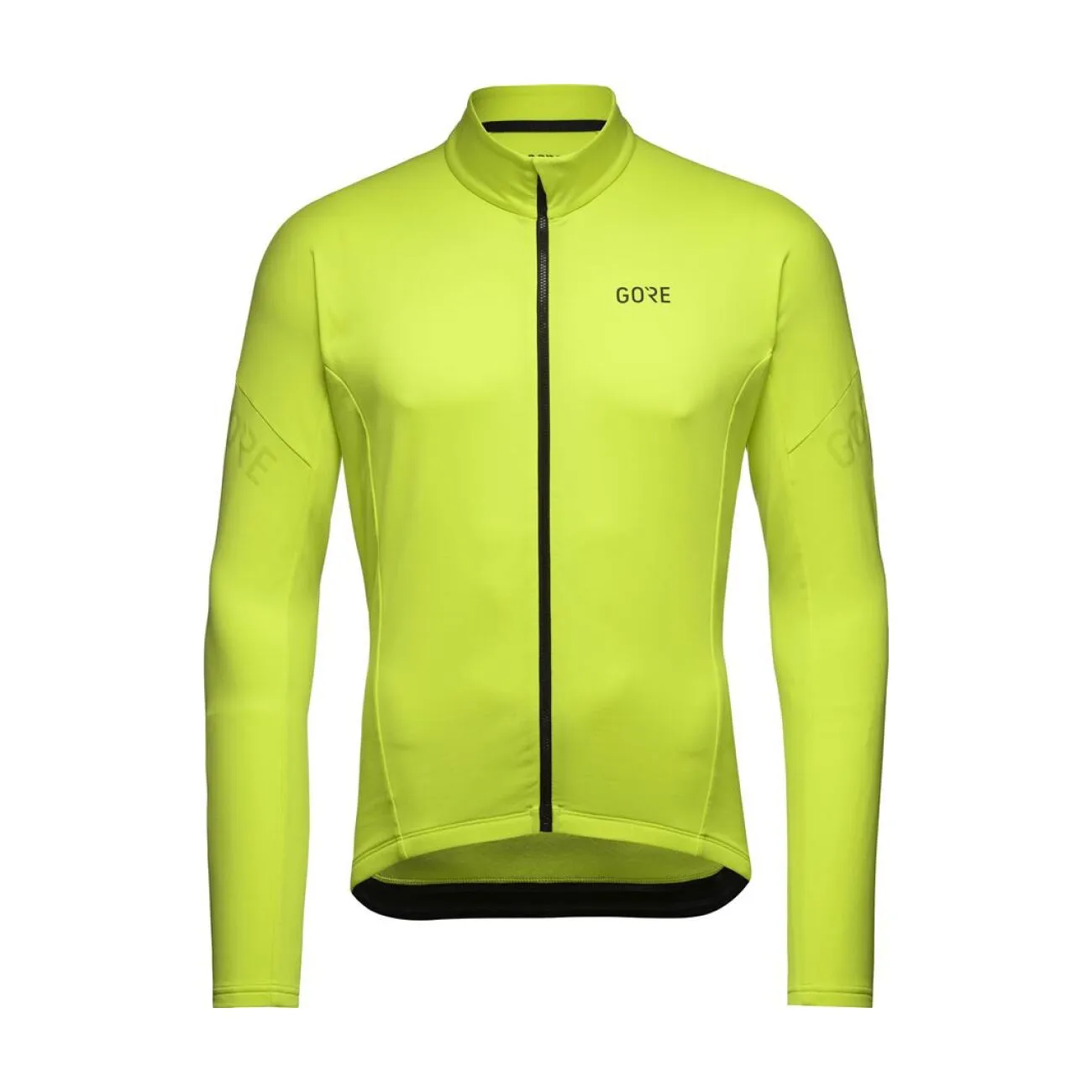 GORE Cyklistický dres s dlhým rukávom zimný - C3 THERMO - žltá GORE Cyklistický dres s dlhým rukávom zimný - C3 THERMO - žltá