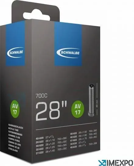 Šport a outdoor | Cyklistika | Diely a komponenty | Duše - Schwalbe duša 28" AV17 Šport a outdoor | Cyklistika | Diely a komponenty | Duše - Schwalbe duša 28" AV17