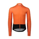 POC Cyklistický dres s dlhým rukávom letný - ESSENTIAL ROAD - oranžová/čierna POC Cyklistický dres s dlhým rukávom letný - ESSENTIAL ROAD - oranžová/čierna