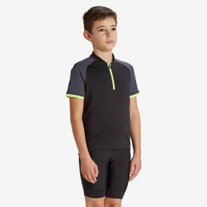 Športy > Cyklistika > Cyklistické oblečenie > Detské cyklistické oblečenie - Detský cyklistický dres 500 s krátkym rukávom čierno-žltý Športy > Cyklistika > Cyklistické oblečenie > Detské cyklistické oblečenie - Detský cyklistický dres 500 s krátkym rukávom čierno-žltý