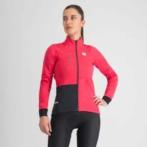 SPORTFUL Cyklistická zateplená bunda - TEMPO W - červená/čierna SPORTFUL Cyklistická zateplená bunda - TEMPO W - červená/čierna