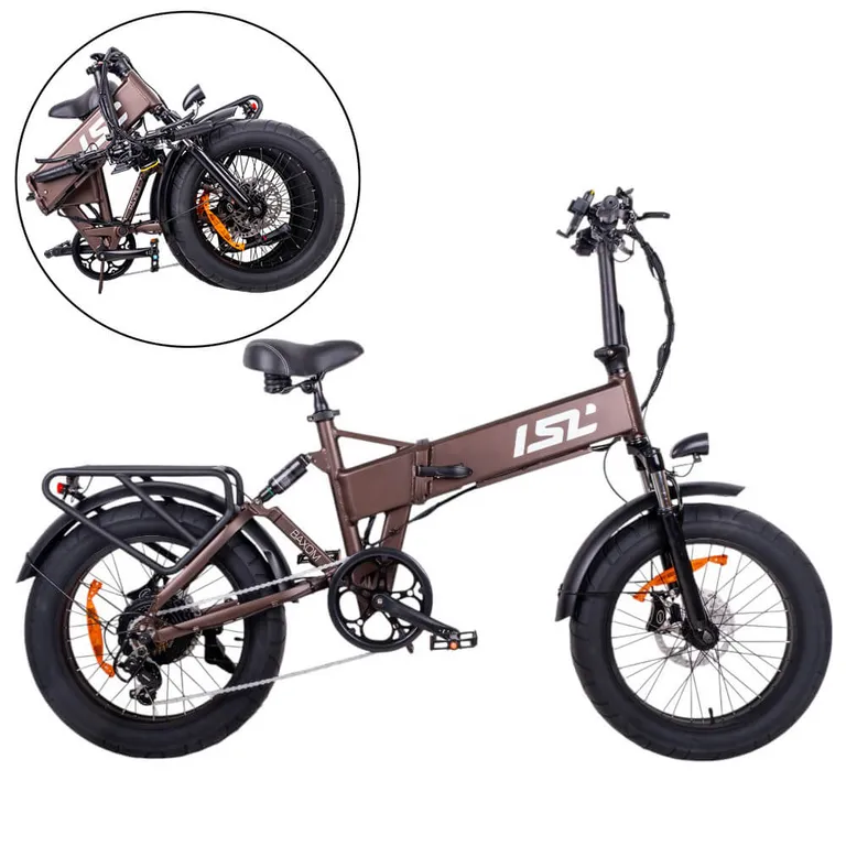 Skladací elektro fat bike inSPORTline ISL Baxom Lite 720Wh 20" Deep Coffee - 16,5" (170-205 cm) Skladací elektro fat bike inSPORTline ISL Baxom Lite 720Wh 20" Deep Coffee - 16,5" (170-205 cm)