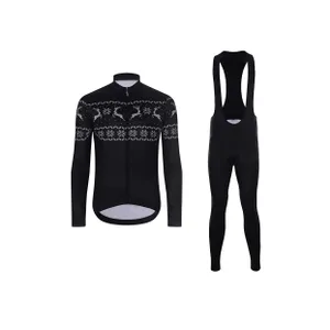 HOLOKOLO Cyklistický dlhý dres a nohavice - FROSTTRAIL WINTER - čierna HOLOKOLO Cyklistický dlhý dres a nohavice - FROSTTRAIL WINTER - čierna