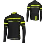 Pánsky cyklistický dres s dlhým rukávom Etape Comfort 2.0 čierna/žltá fluo - 3XL Pánsky cyklistický dres s dlhým rukávom Etape Comfort 2.0 čierna/žltá fluo - 3XL
