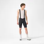 CASTELLI Cyklistické nohavice krátke s trakmi - AERO RACE S - čierna CASTELLI Cyklistické nohavice krátke s trakmi - AERO RACE S - čierna