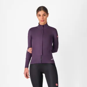 CASTELLI Cyklistická zateplená bunda - PERFETTO AIR W - fialová CASTELLI Cyklistická zateplená bunda - PERFETTO AIR W - fialová