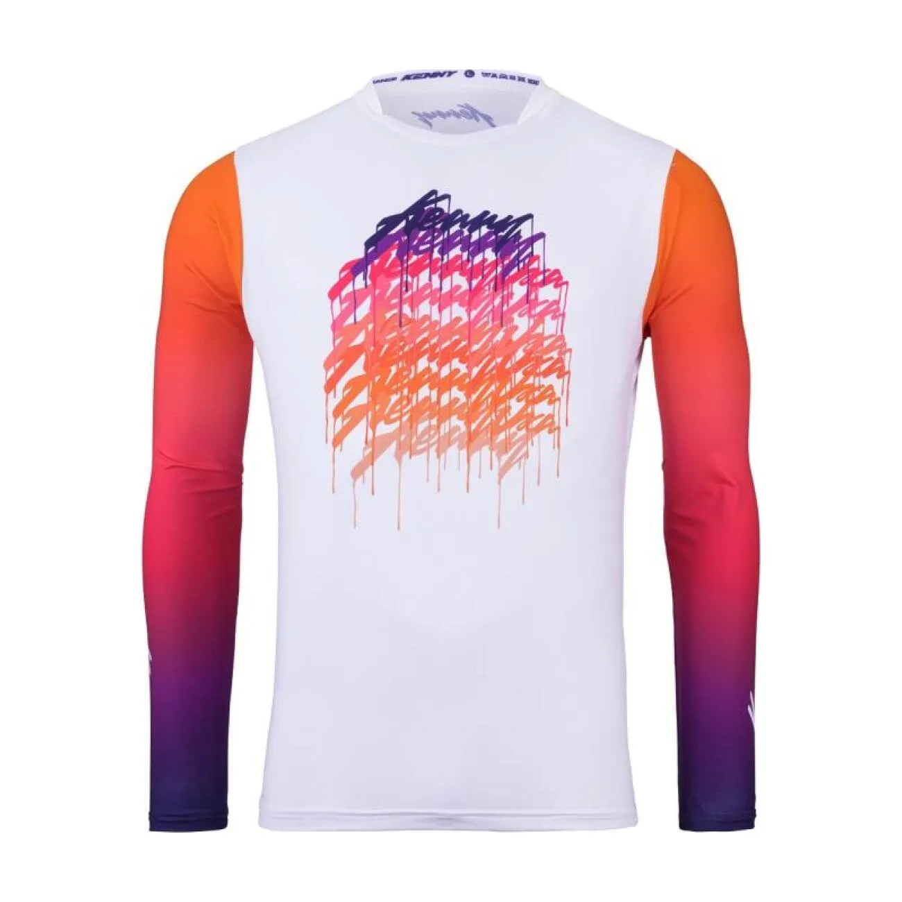 KENNY Cyklistický dres s dlhým rukávom letný - PROLIGHT KID 25 - biela/ružová KENNY Cyklistický dres s dlhým rukávom letný - PROLIGHT KID 25 - biela/ružová