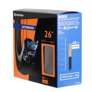 Športy > Cyklistika > Plášte a duše na bicykle > Cyklistické duše a ventily - Samoopravná duša 26 × 1,7/2,2 Schrader Športy > Cyklistika > Plášte a duše na bicykle > Cyklistické duše a ventily - Samoopravná duša 26 × 1,7/2,2 Schrader