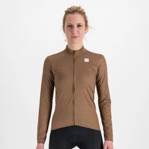 SPORTFUL Cyklistický dres s dlhým rukávom zimný - CHECKMATE THERMAL - hnedá SPORTFUL Cyklistický dres s dlhým rukávom zimný - CHECKMATE THERMAL - hnedá
