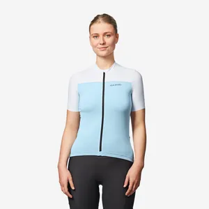 Dres s krátkym rukávom - Dámsky cyklistický dres EDR 2 krátky rukáv modrý Dres s krátkym rukávom - Dámsky cyklistický dres EDR 2 krátky rukáv modrý