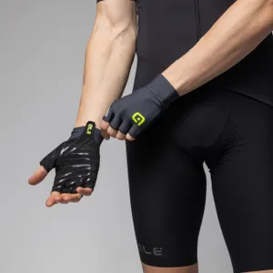ALÉ Cyklistické rukavice krátkoprsté - CIMA - čierna ALÉ Cyklistické rukavice krátkoprsté - CIMA - čierna