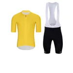 HOLOKOLO Cyklistický krátky dres a krátke nohavice - ELEVATE - čierna/žltá HOLOKOLO Cyklistický krátky dres a krátke nohavice - ELEVATE - čierna/žltá