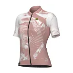 ALÉ Cyklistický dres s krátkym rukávom - PALM PR-E - ružová/biela ALÉ Cyklistický dres s krátkym rukávom - PALM PR-E - ružová/biela