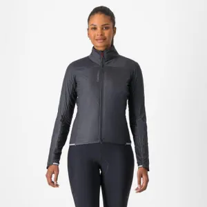 CASTELLI Cyklistická zateplená bunda - FLY DIRECT W - čierna CASTELLI Cyklistická zateplená bunda - FLY DIRECT W - čierna