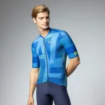 ALÉ Cyklistický dres s krátkym rukávom - PR-E SYNERGY - modrá ALÉ Cyklistický dres s krátkym rukávom - PR-E SYNERGY - modrá