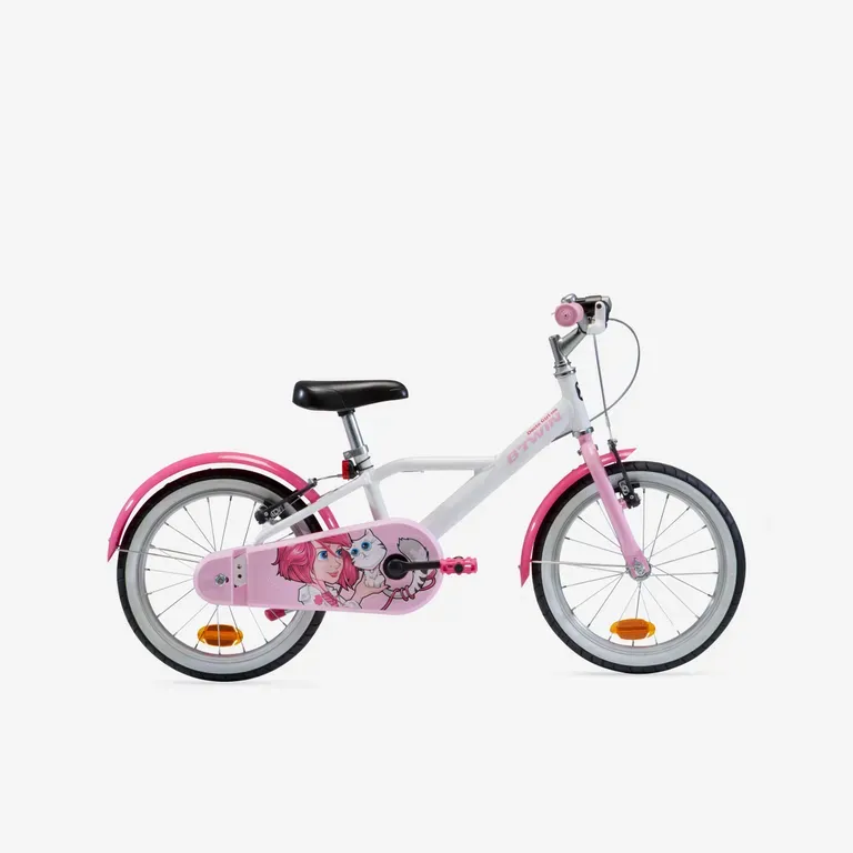 Detský bicykel - 16-palcový dievčenský bicykel pre deti od 4,5 do 6 rokov 500 Docto Girl Detský bicykel - 16-palcový dievčenský bicykel pre deti od 4,5 do 6 rokov 500 Docto Girl